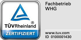 Seit 1998 sind wir TÜV zugelassener Fachbetrieb nach WHG